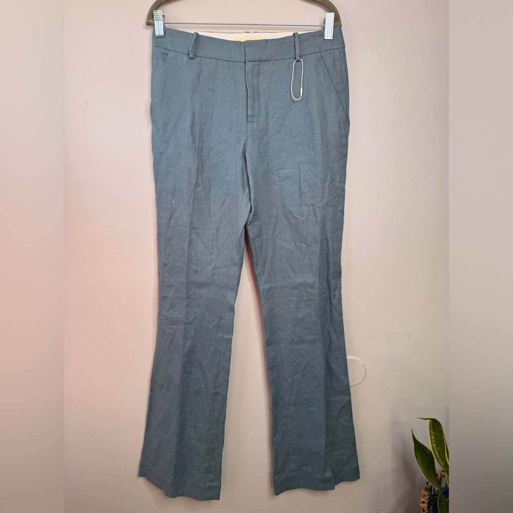 Women's GLFRND Linen Flared Slacks Office Siren Business Casual | Size Small